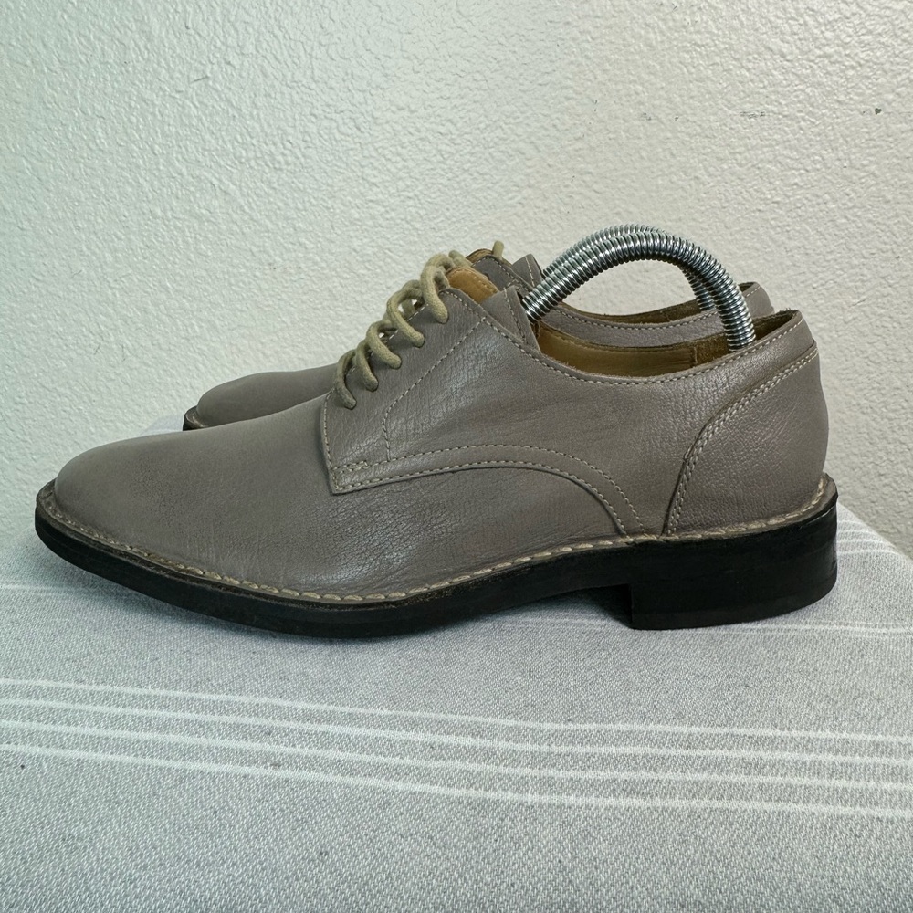 Cole Haan Men's Wingtip Oxfords Sz 7.5M Gray Leather Classic Dress Shoes - Picture 3 of 11